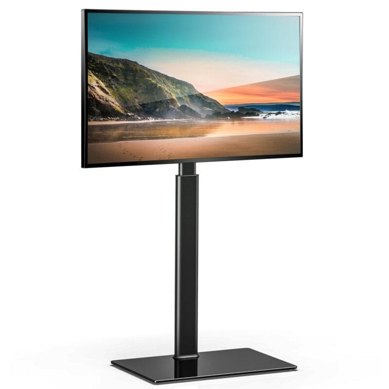 FITUEYES Universal TV Stand Base with Swivel Mount, Corner Floor TV Stand for 32 39 42 50 55 60 65 Inch TVs - Image 8