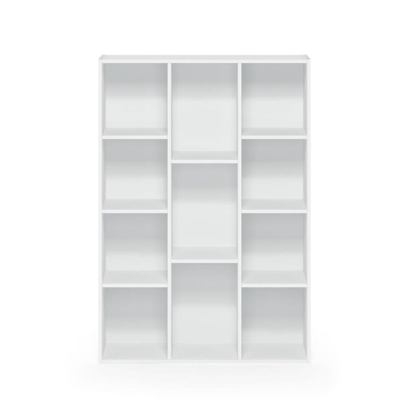 Furinno 11-Cube Reversible Open Shelf Bookcase, White/Pink - Image 5