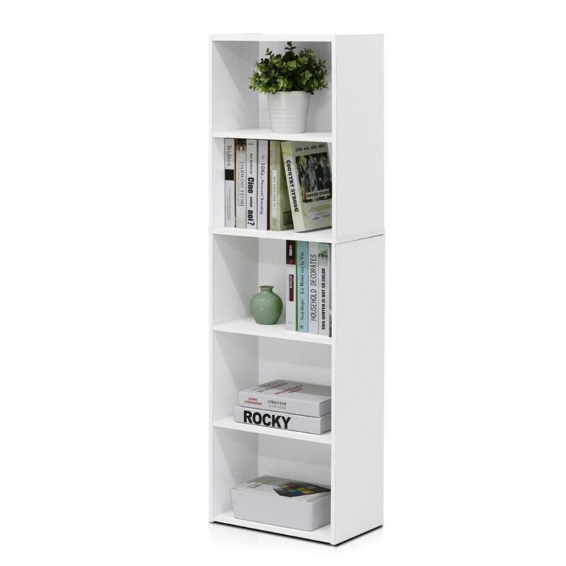 Furinno 5 Tier Reversible Open Shelf Bookcase