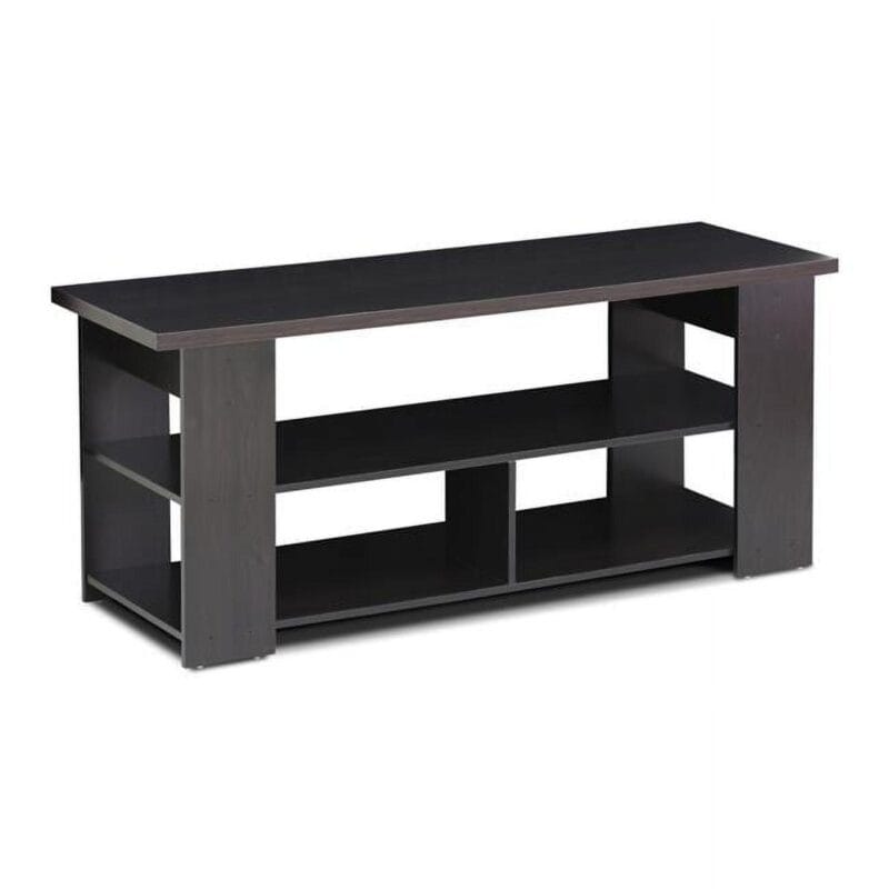 Furinno JAYA Engineered Wood TV Stand for TV up to 55  in Espresso