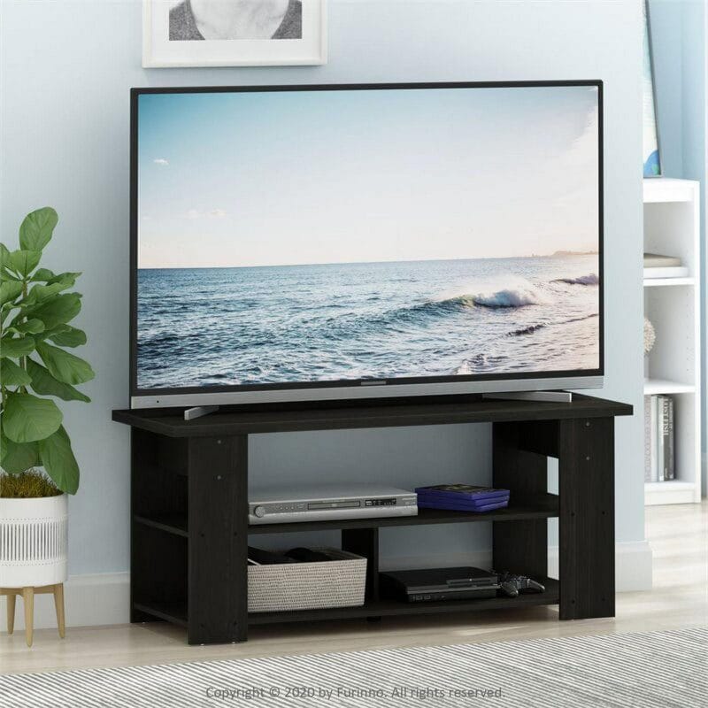 Furinno JAYA Engineered Wood TV Stand for TV up to 55  in Espresso - Image 2