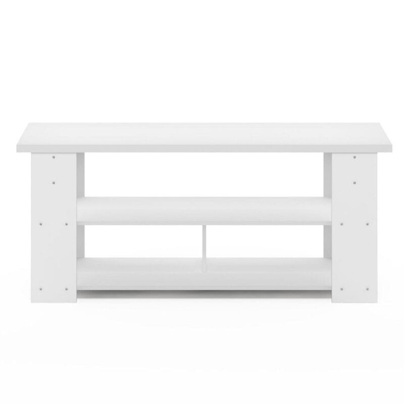 Furinno JAYA TV Stand Up To 55-Inch, White - Image 3