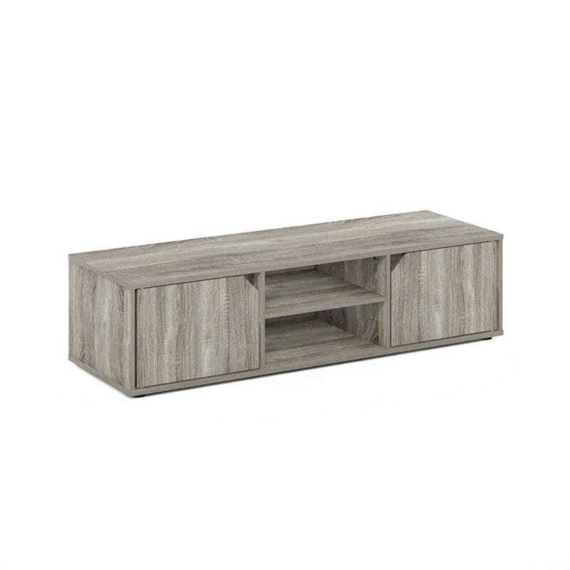 Furinno Montale TV Stand for TV up to 55 Inch, French Oak - Image 3
