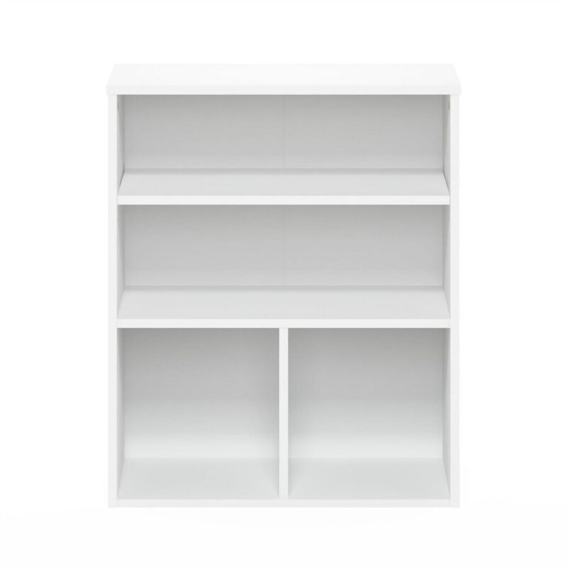 Furinno Pasir 3 Tier Display Bookcase, White - Image 2