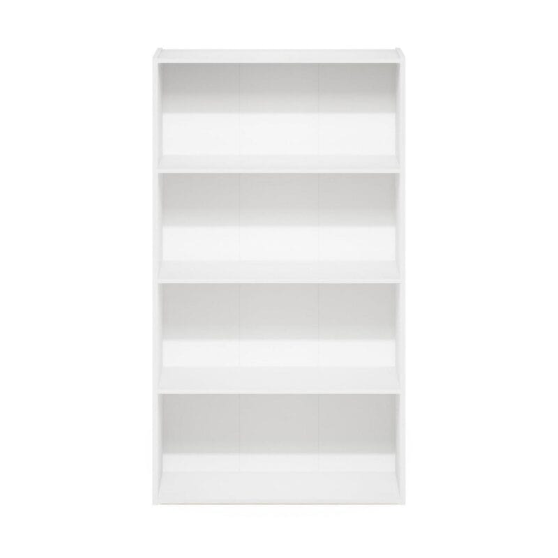Furinno Pasir 4-Tier Open Shelf, White - Image 2