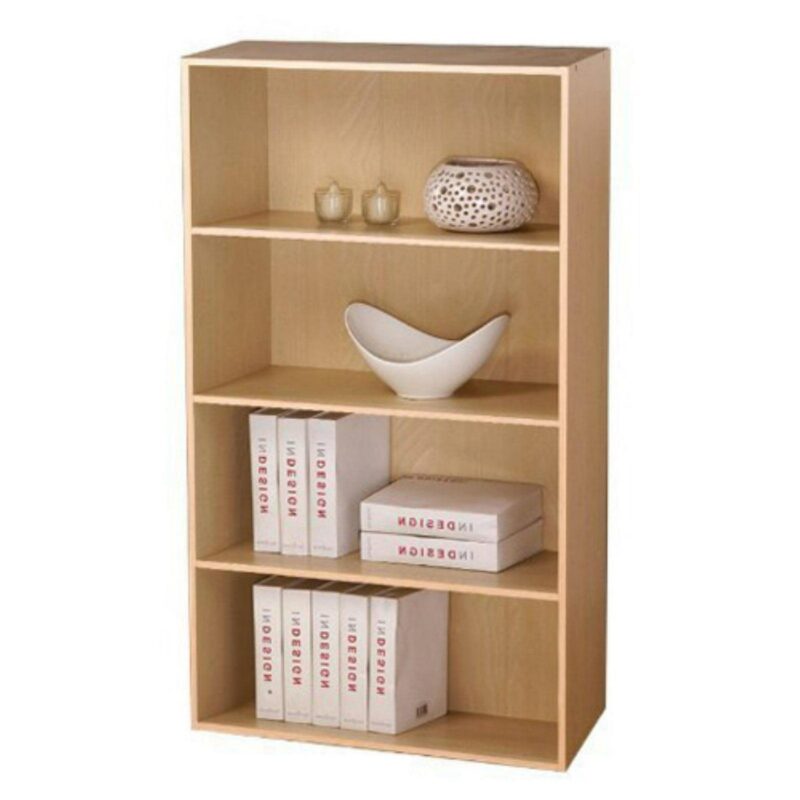 Furinno Pasir Contemporary Engineered Wood 4-Tier Open Shelf, Espresso - Image 5