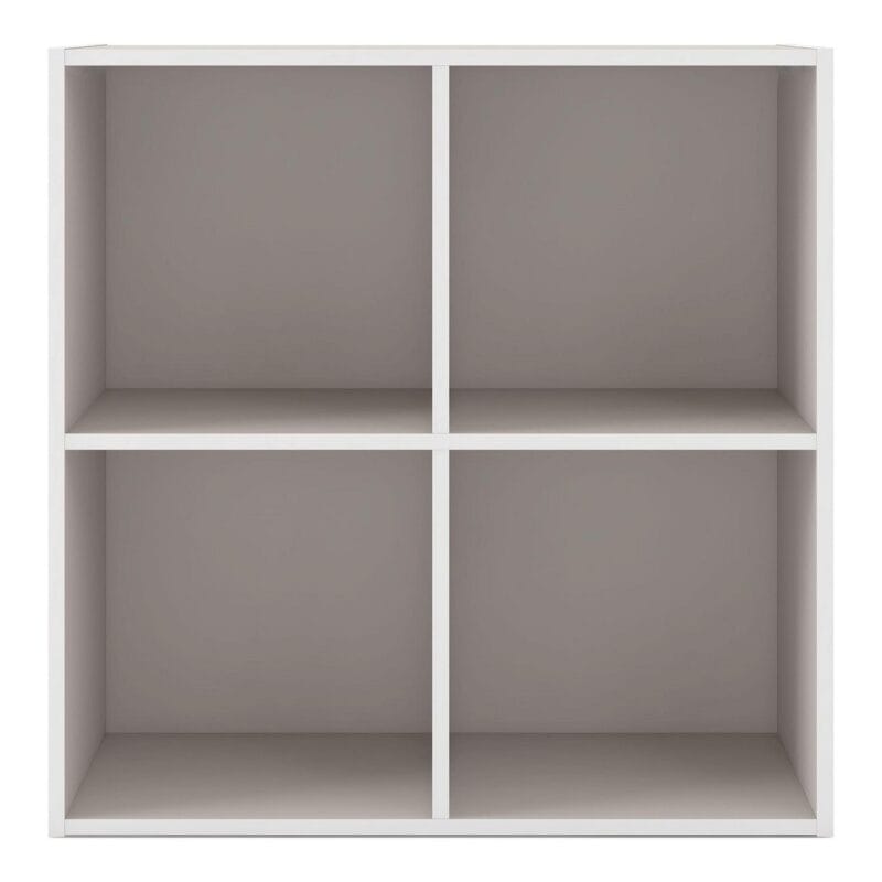 Furniture of America Brooks Stackable 4-Cube Wood Gray Bookcase - Image 7