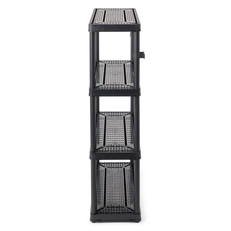 Gracious Living 4 Shelf Fixed Height Medium Duty Storage, Black (4 Pack) - Image 8