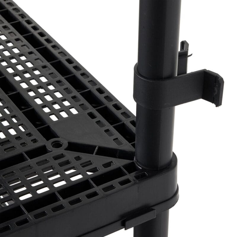 Gracious Living 4 Shelf Fixed Height Medium Duty Storage, Black (4 Pack) - Image 7