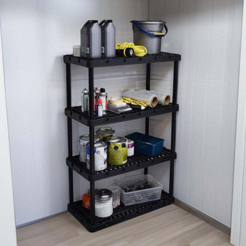 Gracious Living 4 Shelf Fixed Height Ventilated Heavy Duty Storage Unit - Image 4