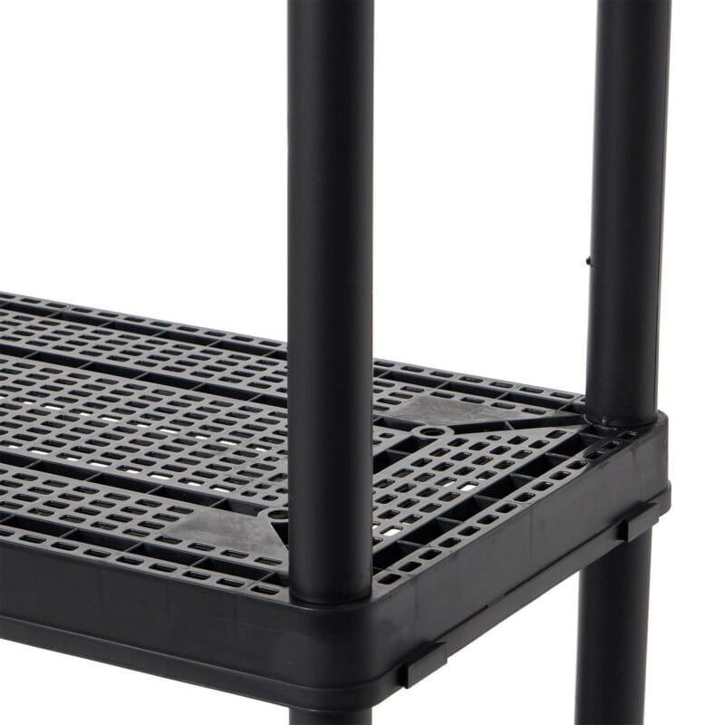 Gracious Living 4 Shelf Fixed Height Medium Duty Storage, Black (4 Pack) - Image 9