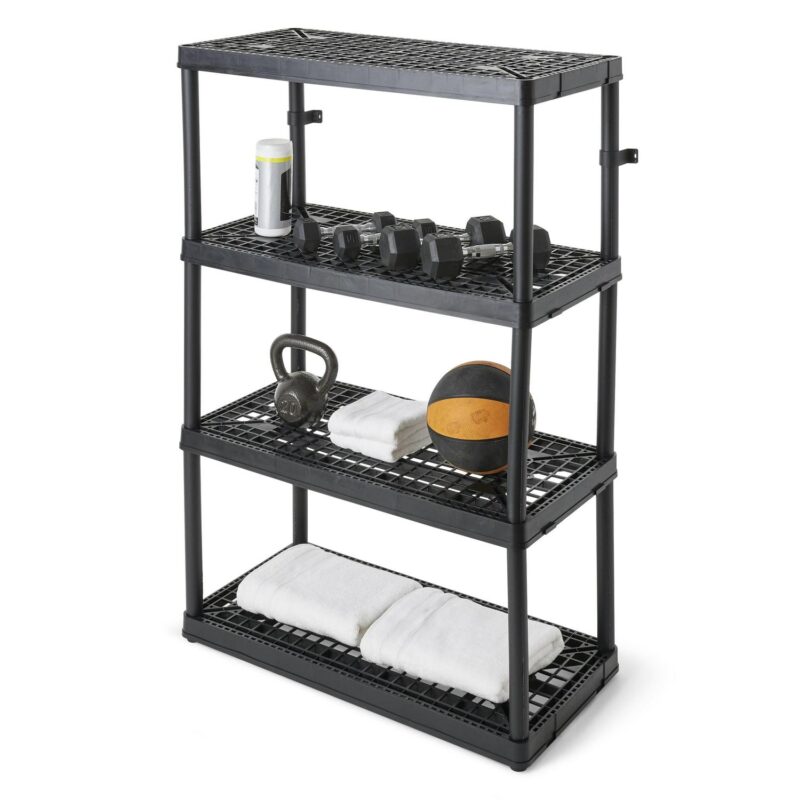 Gracious Living 4 Shelf Fixed Height Ventilated Heavy Duty Storage Unit - Image 6