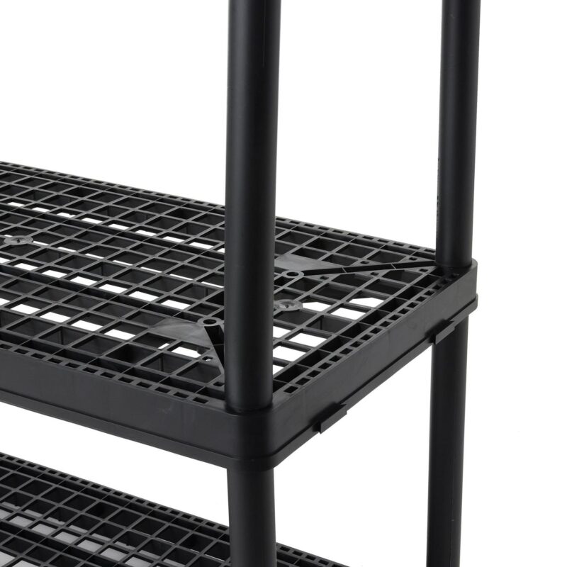 Gracious Living 4 Shelf Fixed Height Ventilated Heavy Duty Storage Unit - Image 9