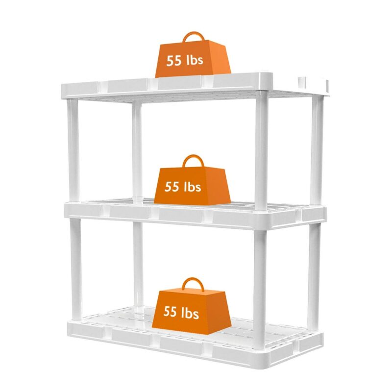 Gracious Living Knect A Shelf 3 Shelf Interlocking Storage Units (3 Pack) - Image 5