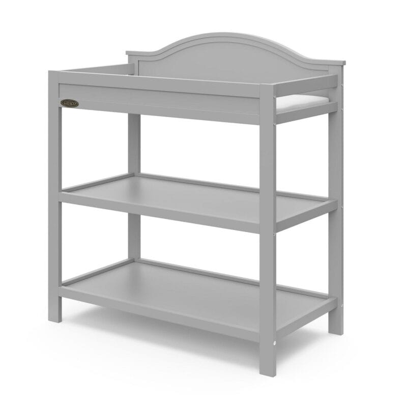 Graco Story Infant Wood Changing Table, Pebble Gray - Image 5
