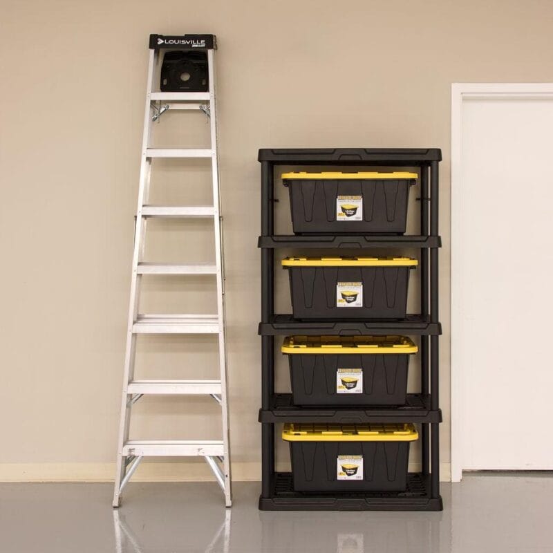 Hart Black Plastic 5-Tier 72  H x 36  W x 18  D, 750lb Total Capacity - Image 5