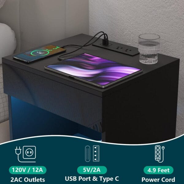 Hommpa Nightstand wi bbc8ec281fe002fbe9b95c8fb7345bbc