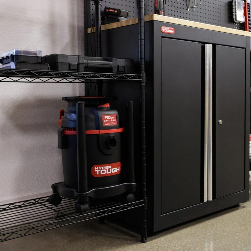 Hyper Tough 4 Tier Wire Shelf Unit, Black, 1400 lb. Capacity - Image 9