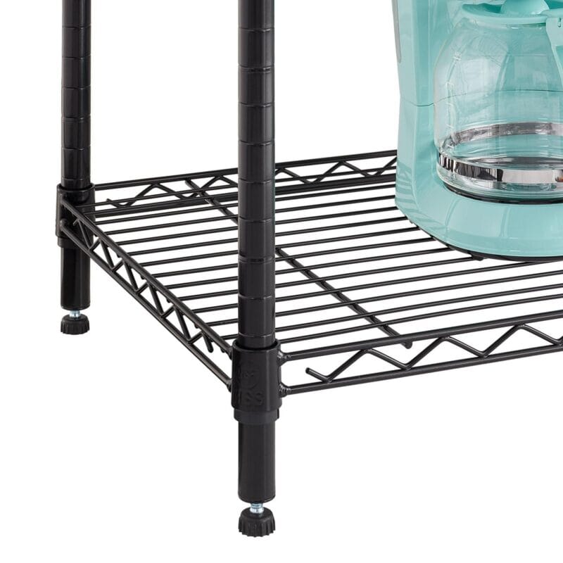 Hyper Tough Black Wire Shelf 6-Tier 72 H x 47.7 W x 18 D, 2100lbs Total Capacity - Image 7