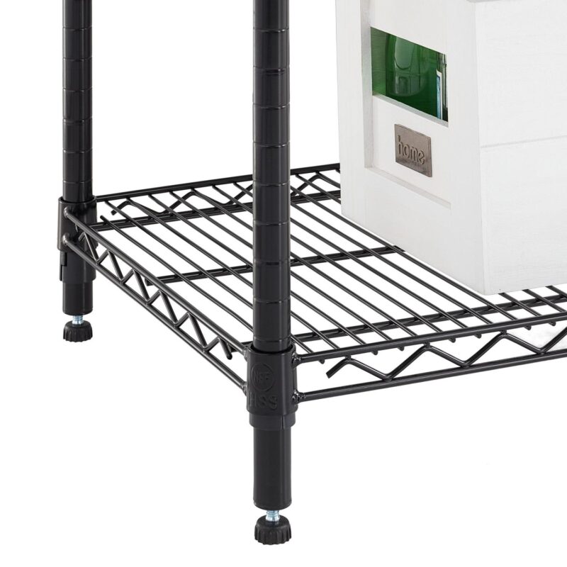 Hyper Tough Black Wire Shelf 6-Tier 72 H x 47.7 W x 18 D, 3600lbs Total Capacity - Image 6