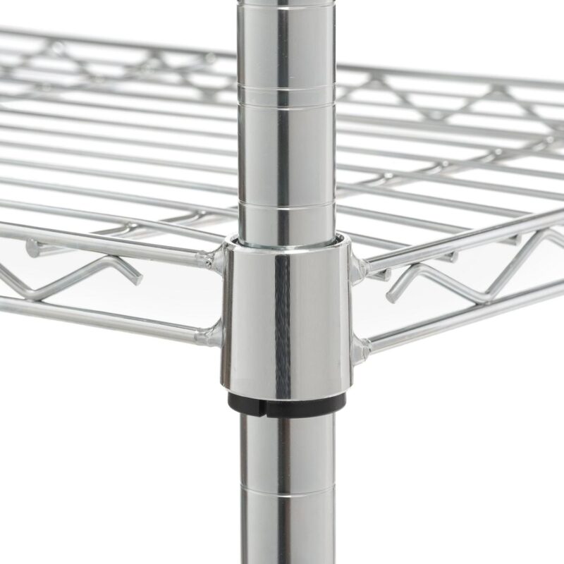 Hyper Tough Chrome Wire Shelf 6-Tier 72 H x 47.7 W x 18 D, 2100lbs Total Capacity - Image 9