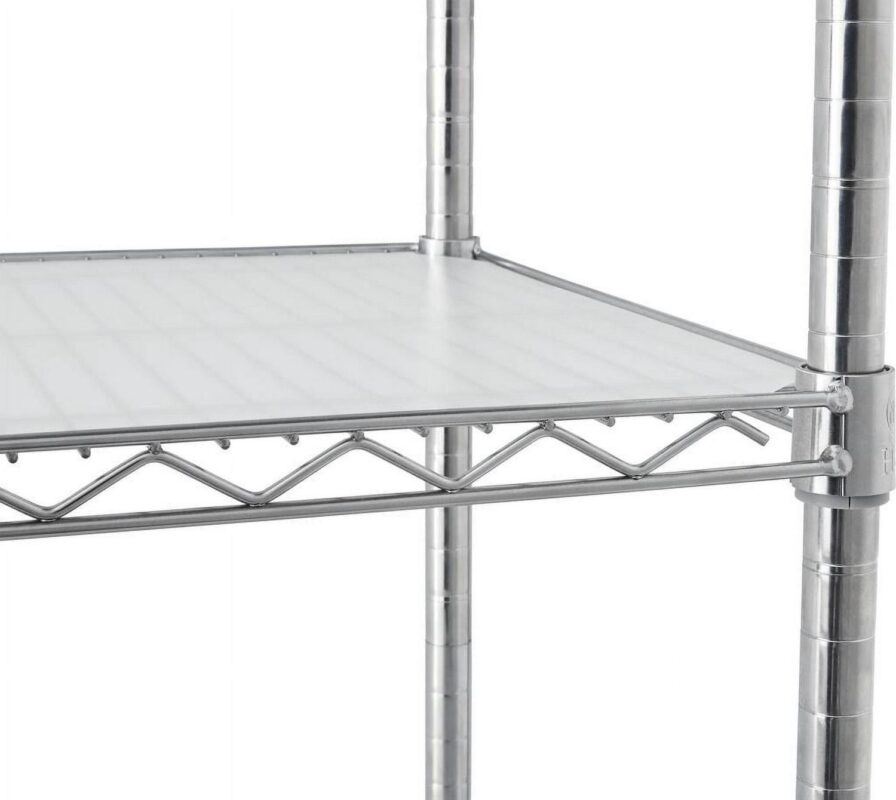 Hyper Tough Chrome Wire Shelf 6-Tier 72  H x 47.7  W x 18  D, 3600lb Total Capacity with Shelf Liners - Image 7