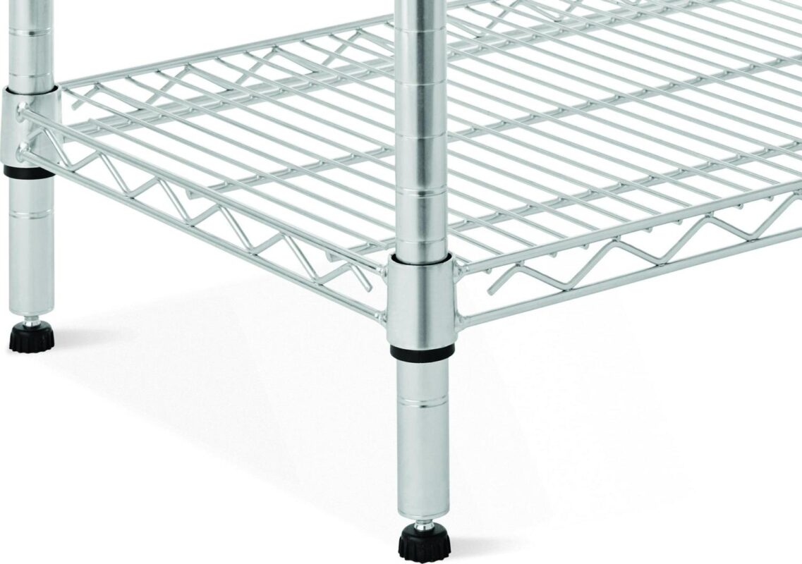 Hyper Tough Chrome Wire Shelf 5-Tier Heavy Duty 72 H x 48 W x 16 D, 3000lb Total Capacity - Image 8