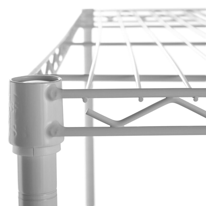 Hyper Tough White Wire Shelf 4-Tier 54 H x 36 W x 14 D, 1400lbs Total Capacity - Image 7
