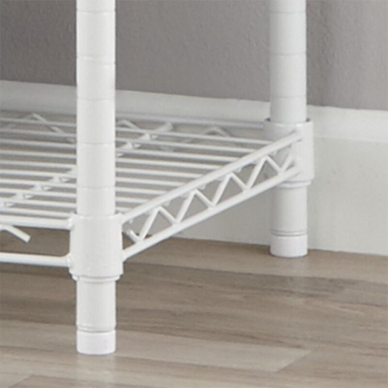 Hyper Tough White Wire Shelf 4-Tier 54 H x 36 W x 14 D, 1400lbs Total Capacity - Image 8