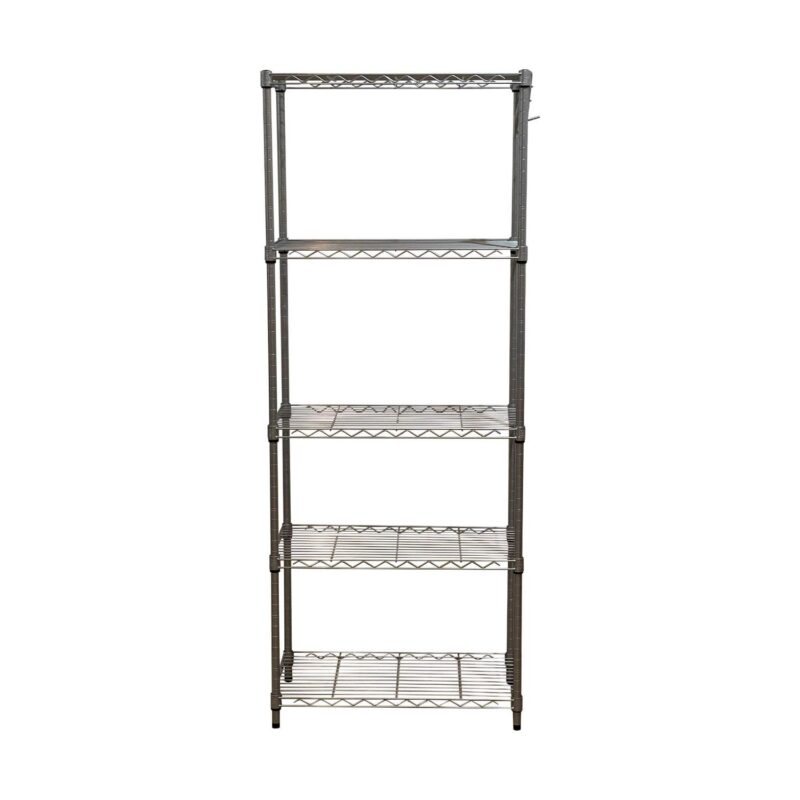 Juggernaut Storage 24 W x 14 D x 59 H -Shelf Freestanding Shelves, Silver - Image 2