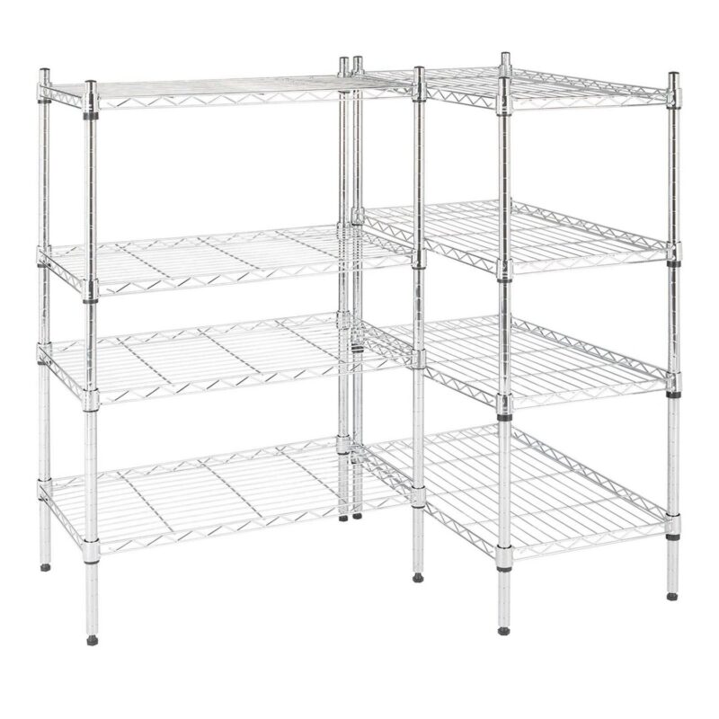 Ktaxon 8-Tier Wire Shelving Unit, Steel Storage Rack for Office Kitchen 23.6  W x 14  D x 71  H, Silver - Image 5