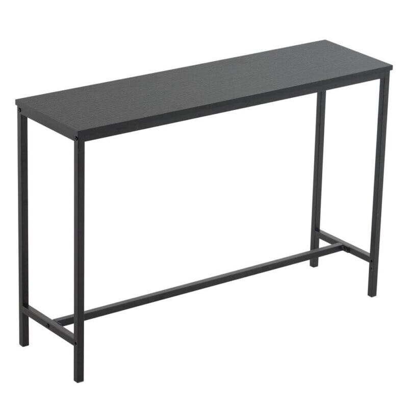 Ktaxon Modern Multifunction Console Table Sofa Table TV Stand with Sturdy Metal Frame in Entryway,Living Room,Hallway,Black Finish - Image 2