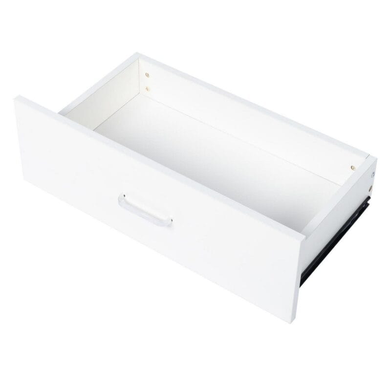 Ktaxon Modern White 3 Drawer Dresser Bedroom White Finish - Image 9
