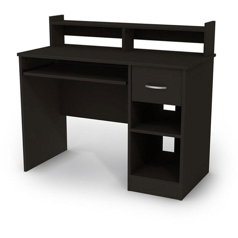 Ktaxon Wood Computer Desk Office Black Laptop PC Work Table Home Drawer and Keyboard Tray - Image 9