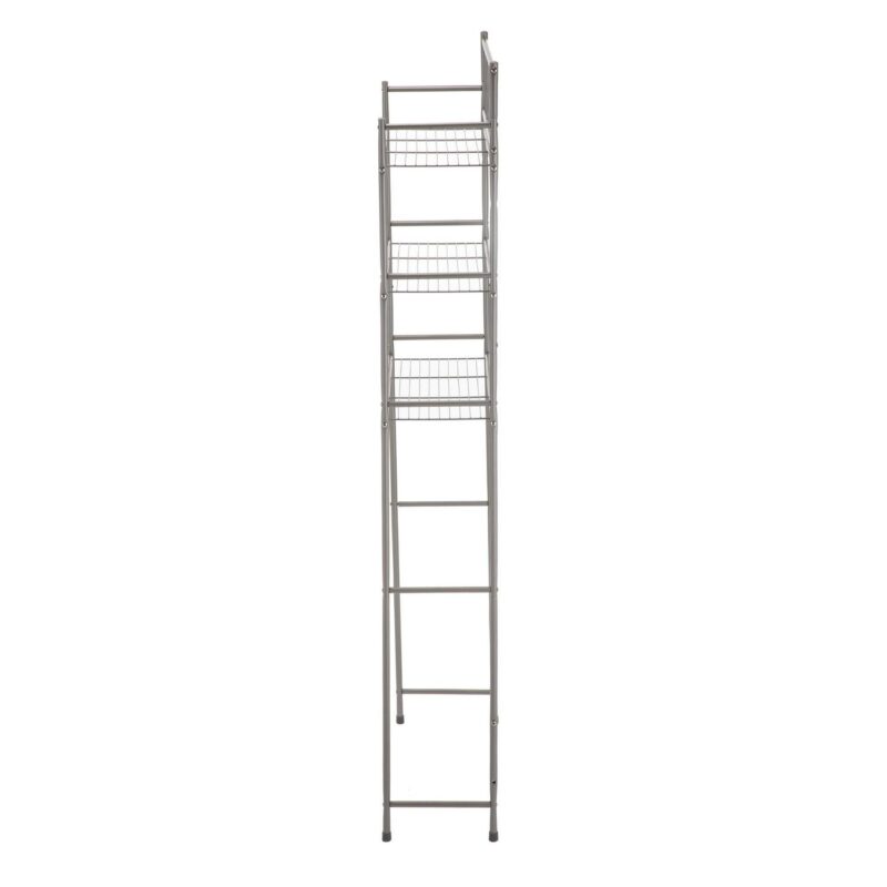 Mainstays 4 Piece Steel Satin Nickel Bath Shelves Set 15 lb Capacity per Shelf for Adult - Teen Ages - Image 12