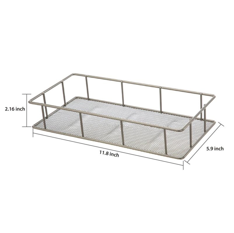 Mainstays 4 Piece Steel Satin Nickel Bath Shelves Set 15 lb Capacity per Shelf for Adult - Teen Ages - Image 9