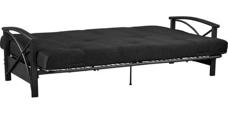 Mainstays 6 Inch Futon Mattress with Tufted Cover and Recycled Polyester Fill, Full, Black - Image 9