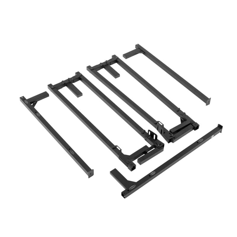 Mainstays 7  Twin/Full/Queen Size Adjustable Metal Bed Frame, Black, Box Spring Required - Image 13