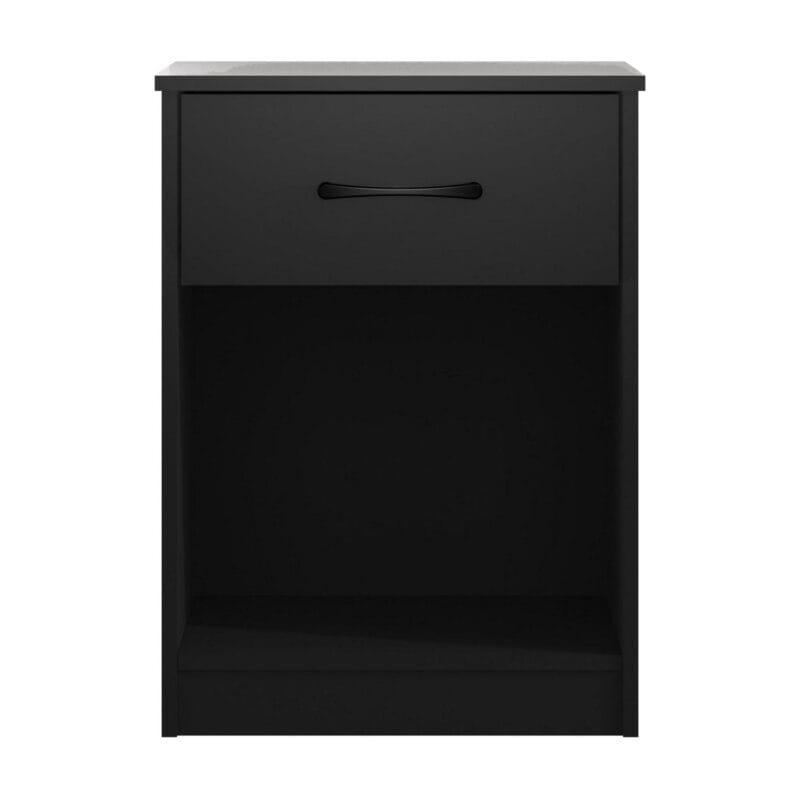 Mainstays Ardent Nightstand with 1 Drawer, Black - Image 2