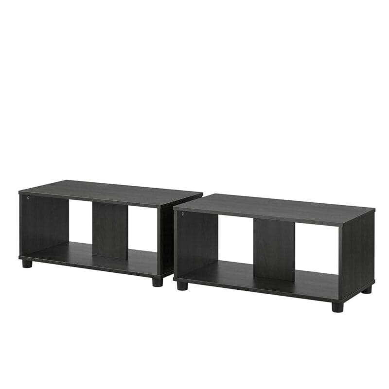 Mainstays Expandable Side by Side or Stacking TV Stand for TVs up to 70 inches, Black Oak - Image 8