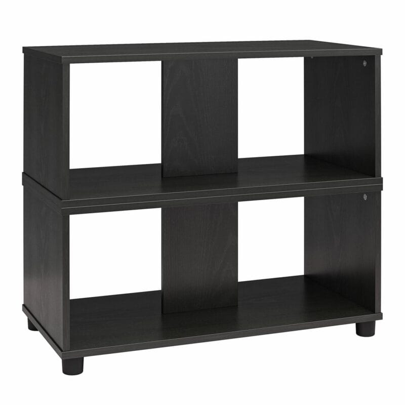 Mainstays Expandable Side by Side or Stacking TV Stand for TVs up to 70 inches, Black Oak - Image 15