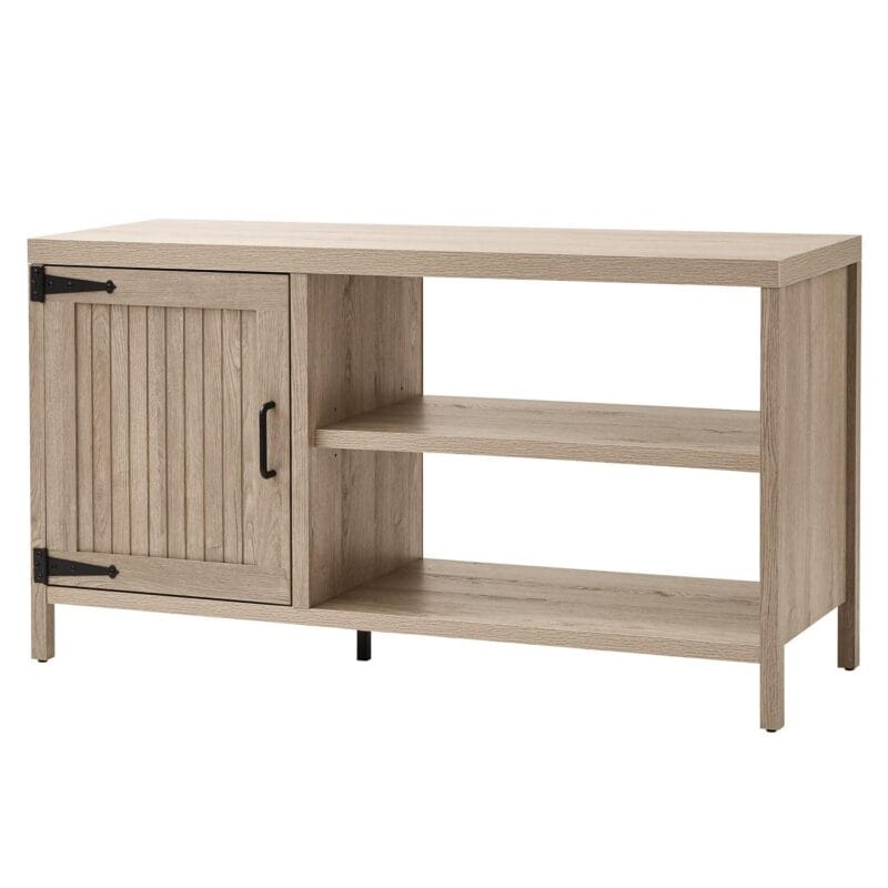 Mainstays Farmhouse TV Stand for TVs up to 50 , Rustic Gray - Image 3