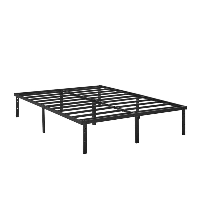 Mainstays Full 14  Heavy Duty Steel Slat Platform Bed Frame with Storage Space Under Frame, No Box Spring Required, Black - Image 3