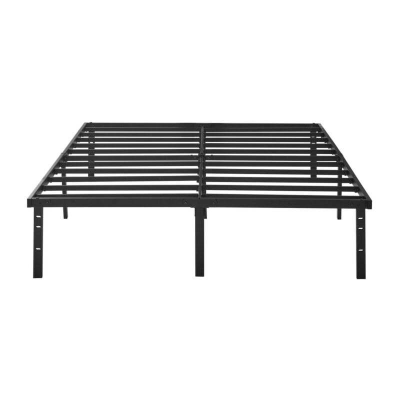 Mainstays Full 14  Heavy Duty Steel Slat Platform Bed Frame with Storage Space Under Frame, No Box Spring Required, Black - Image 8