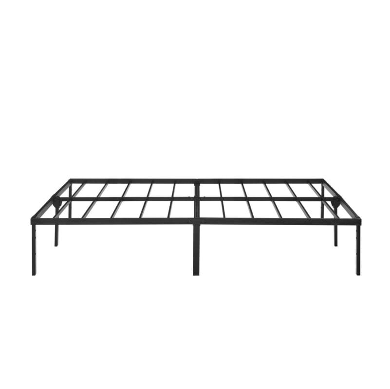 Mainstays Full 14  Heavy Duty Steel Slat Platform Bed Frame with Storage Space Under Frame, No Box Spring Required, Black - Image 9