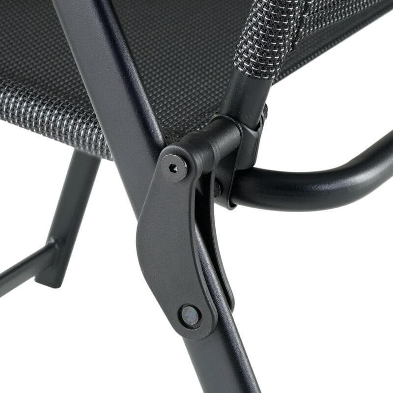 Mainstays Greyson 3-Piece Steel and Sling Folding Outdoor Patio Bistro Set, Black - Image 7