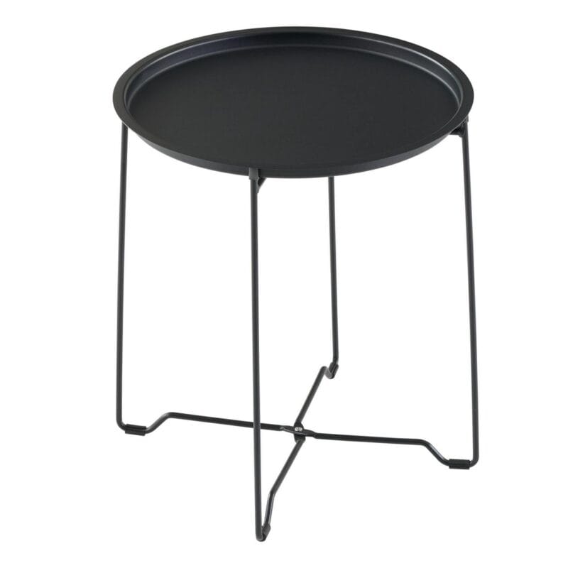 Mainstays Greyson 3-Piece Steel and Sling Folding Outdoor Patio Bistro Set, Black - Image 5
