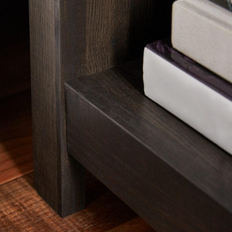Mainstays Hillside Nightstand with Drawer, Espresso Finish - Image 5