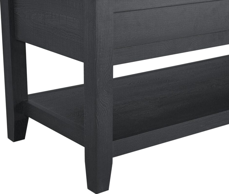 Mainstays Lift Top Coffee Table with Storage Shelf, Black wood finish - Image 7