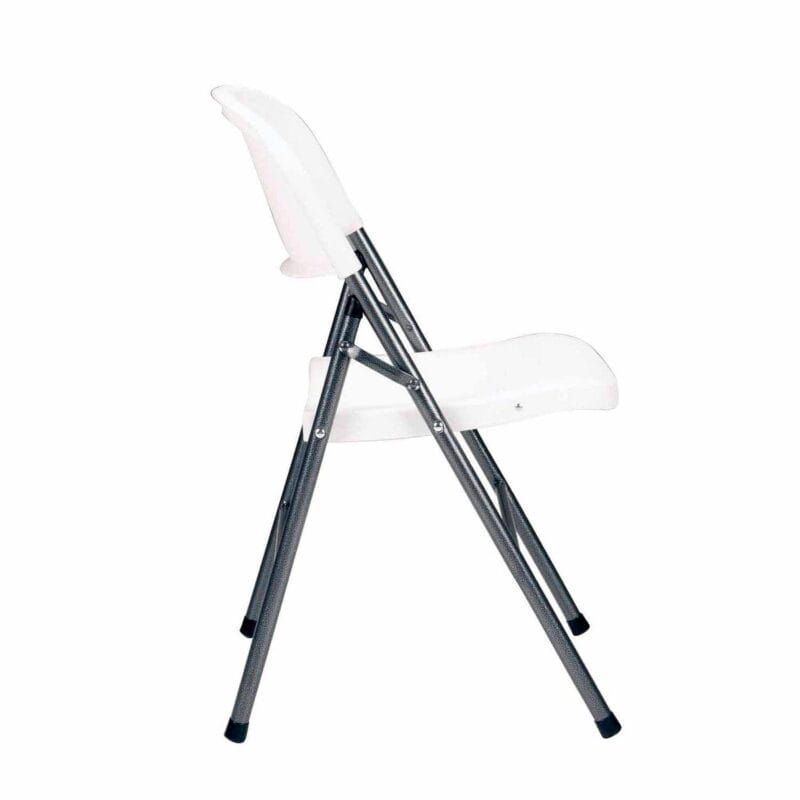 Mainstays Premium Resin Folding Chair, 4-Pack, White - Image 7